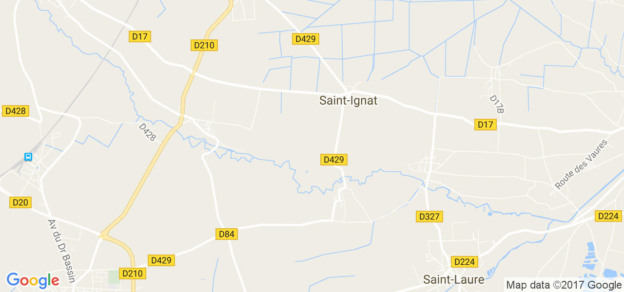 map de la ville de Saint-Ignat