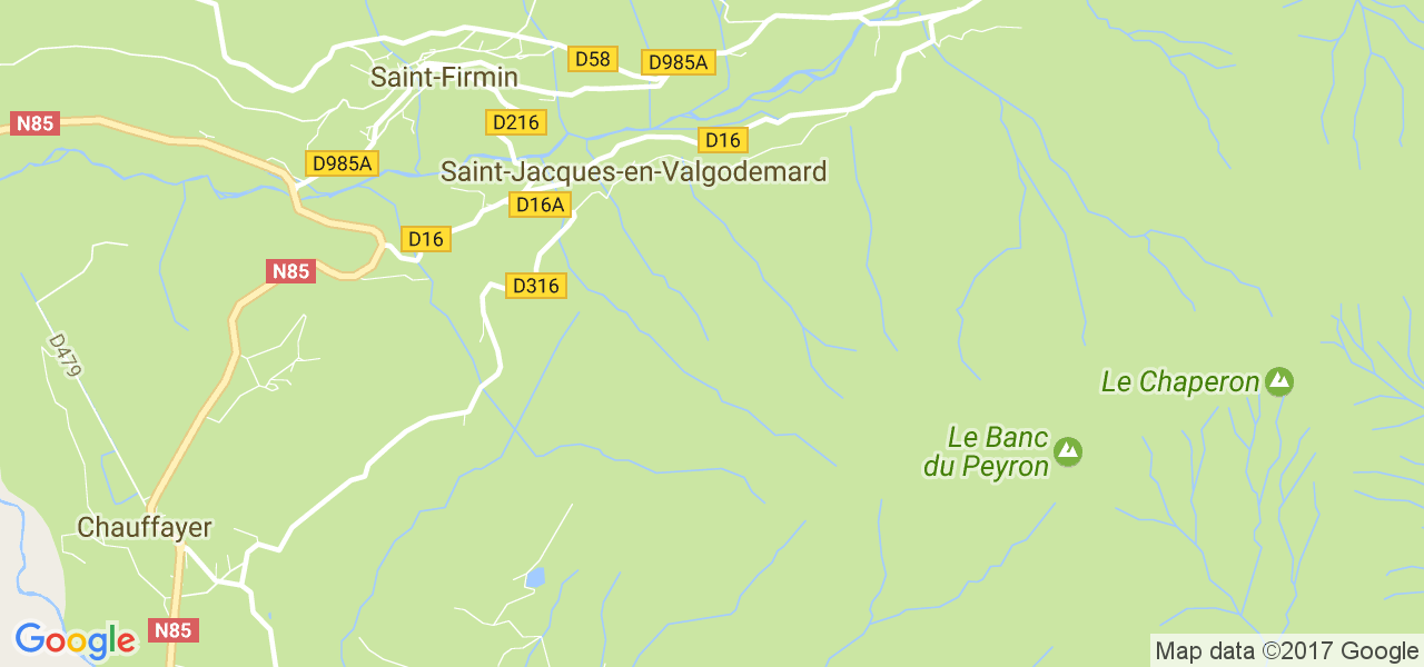 map de la ville de Saint-Jacques-en-Valgodemard