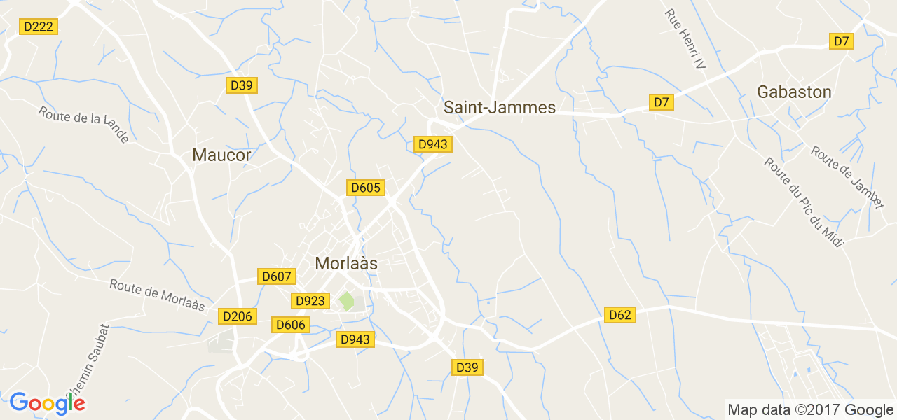 map de la ville de Saint-Jammes