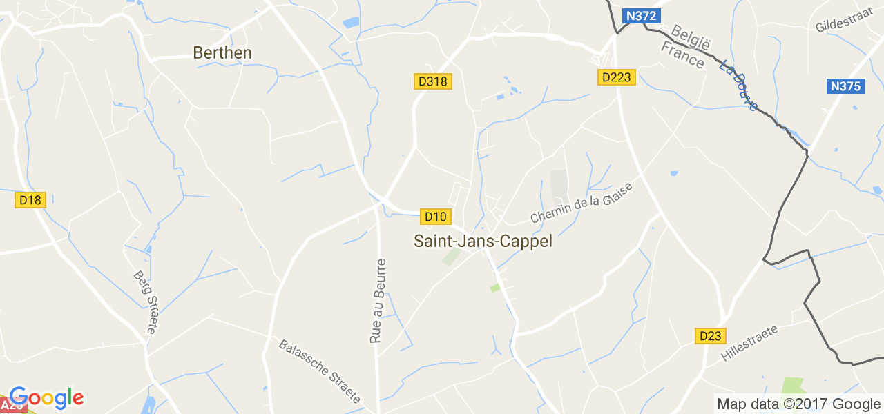 map de la ville de Saint-Jans-Cappel