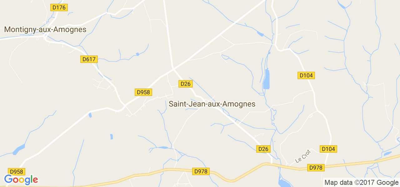 map de la ville de Saint-Jean-aux-Amognes