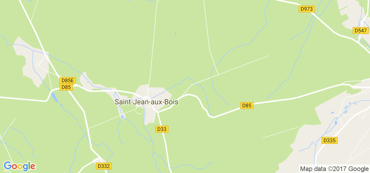 map de la ville de Saint-Jean-aux-Bois