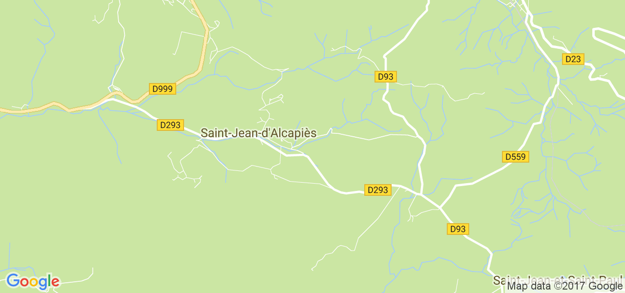 map de la ville de Saint-Jean-d'Alcapiès