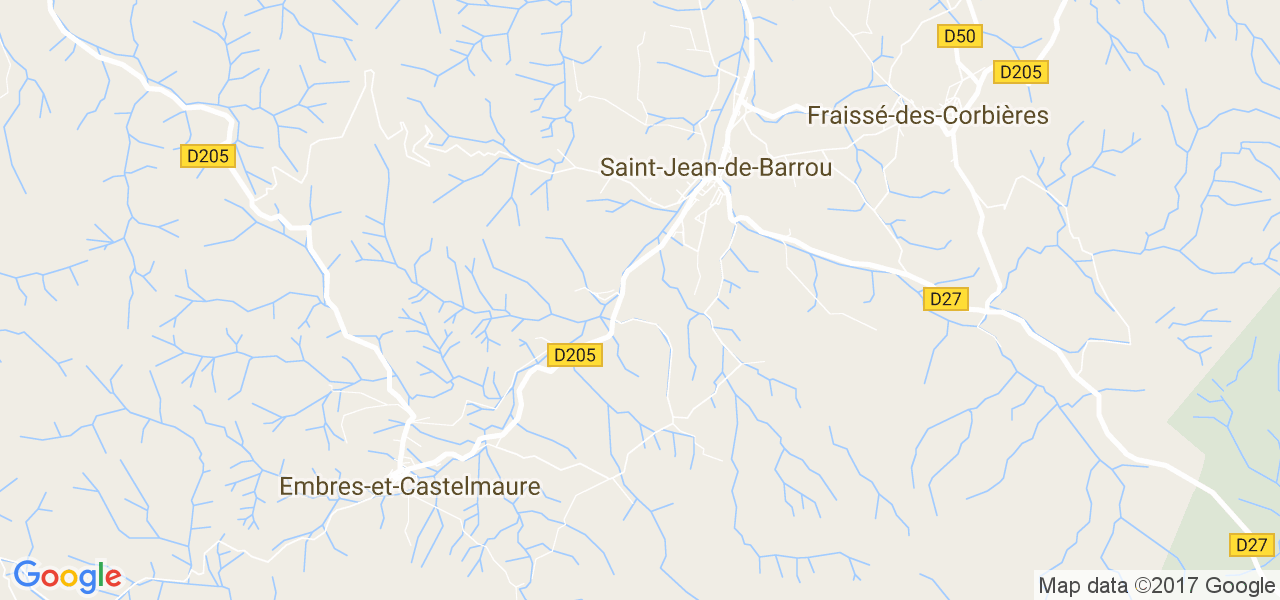 map de la ville de Saint-Jean-de-Barrou