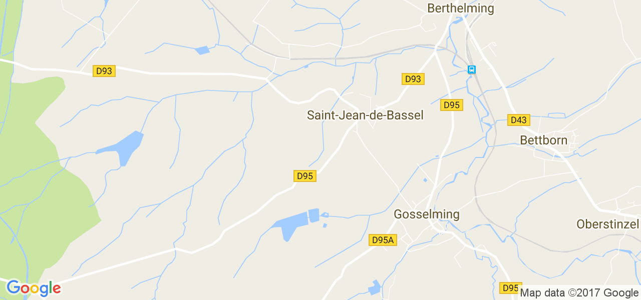 map de la ville de Saint-Jean-de-Bassel