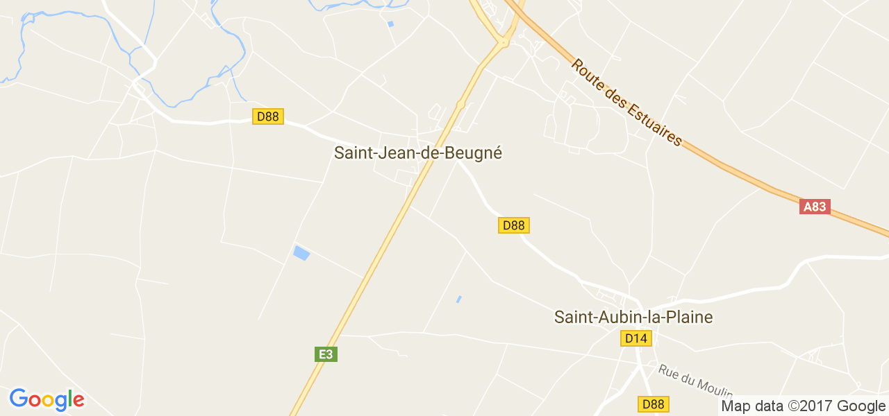 map de la ville de Saint-Jean-de-Beugné