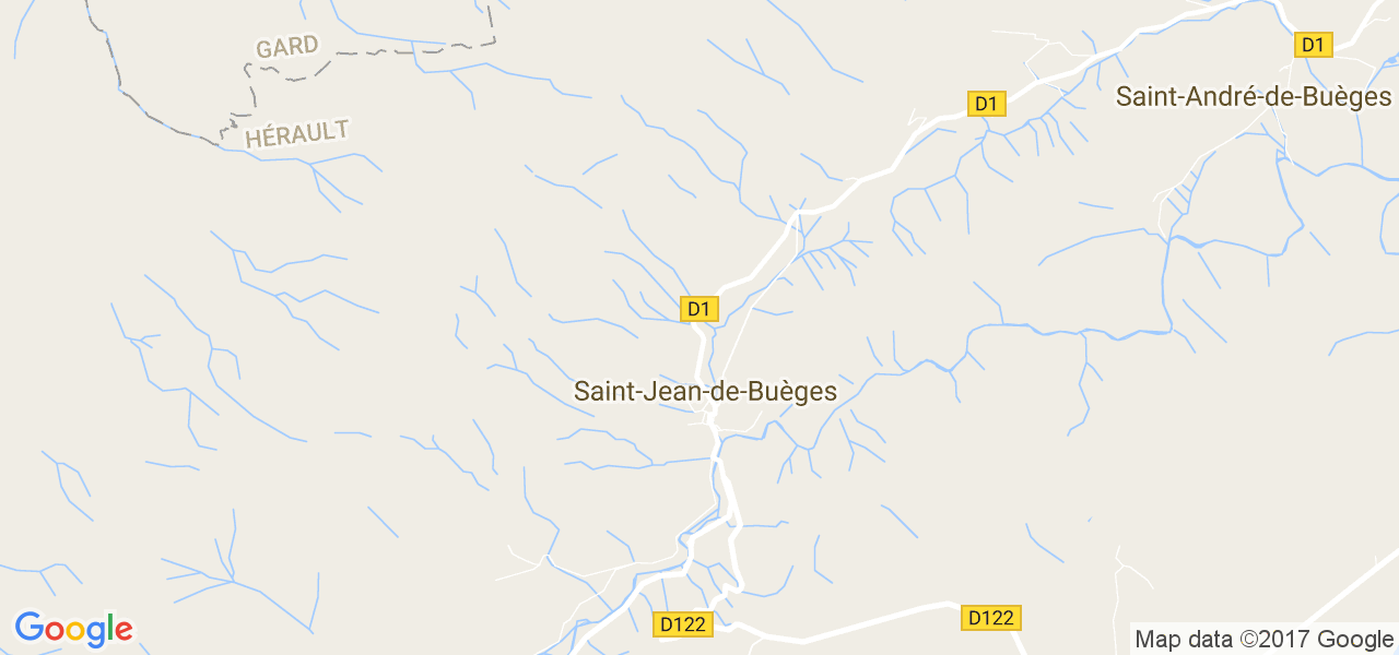 map de la ville de Saint-Jean-de-Buèges