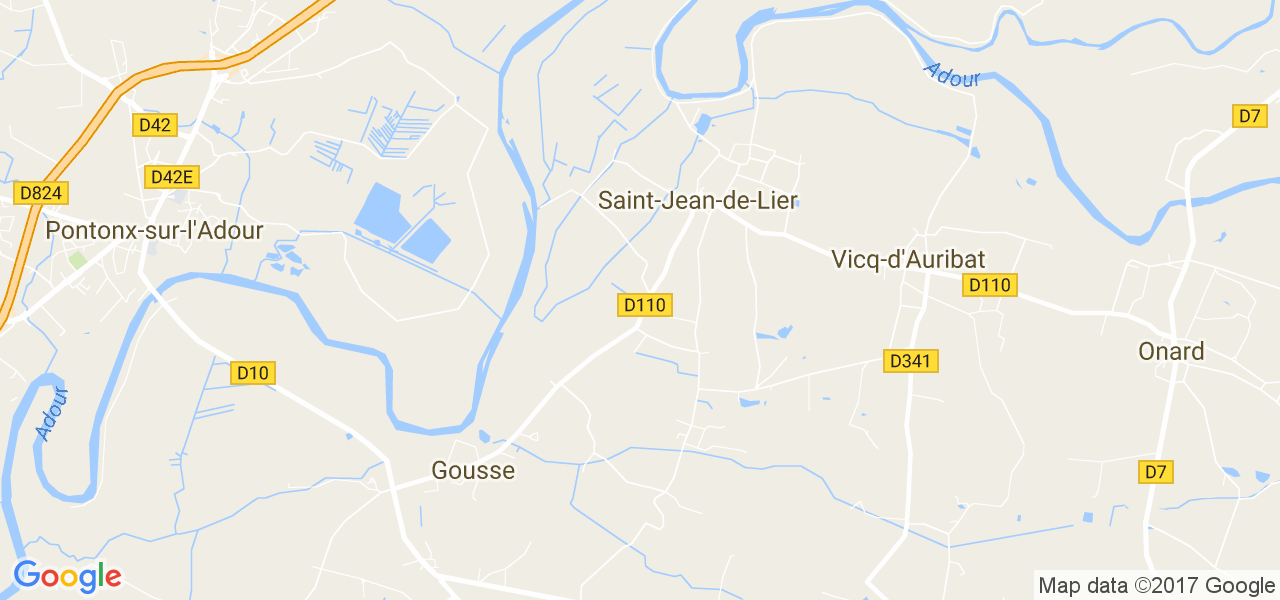 map de la ville de Saint-Jean-de-Lier