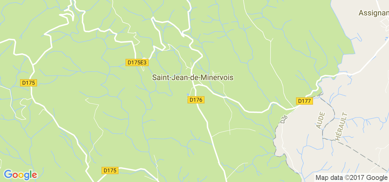 map de la ville de Saint-Jean-de-Minervois