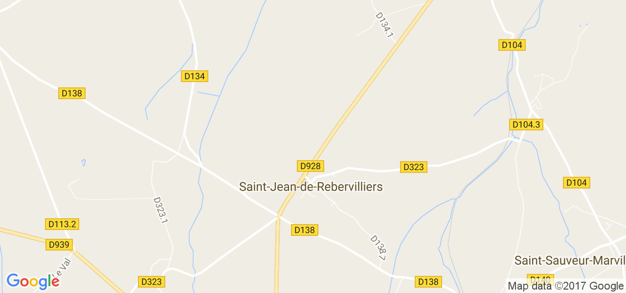 map de la ville de Saint-Jean-de-Rebervilliers