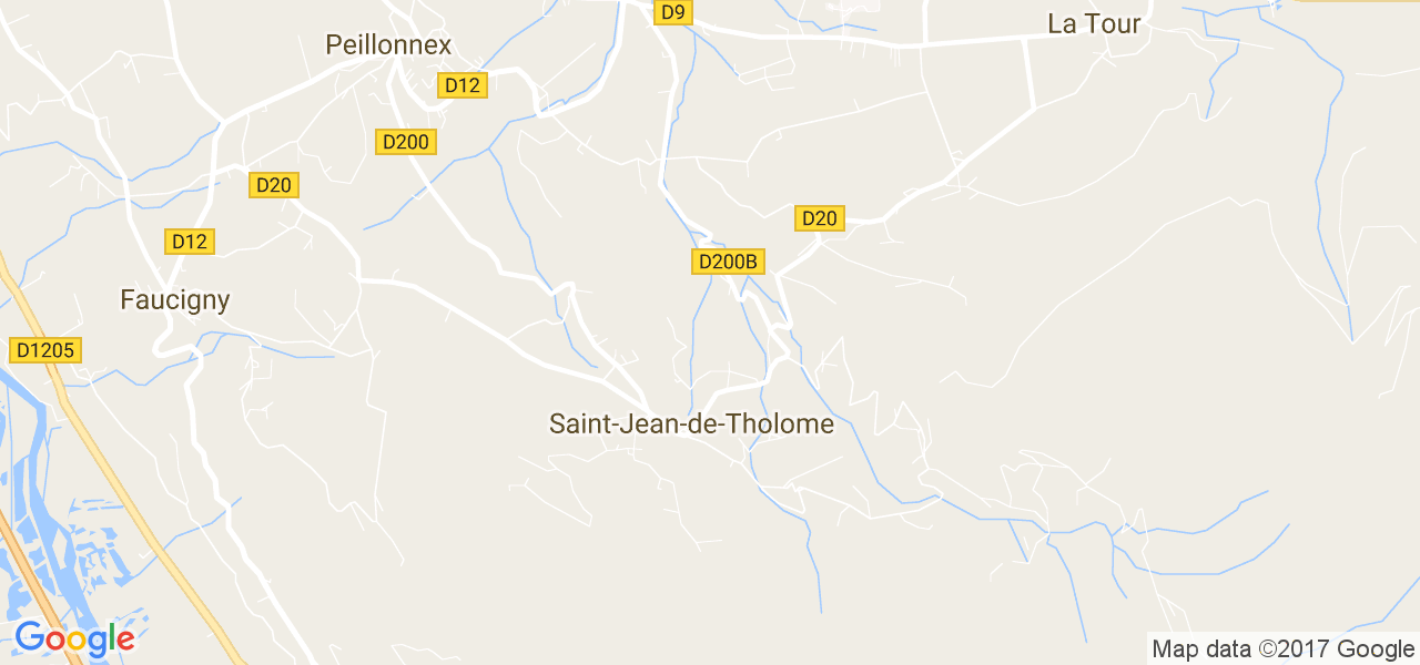 map de la ville de Saint-Jean-de-Tholome