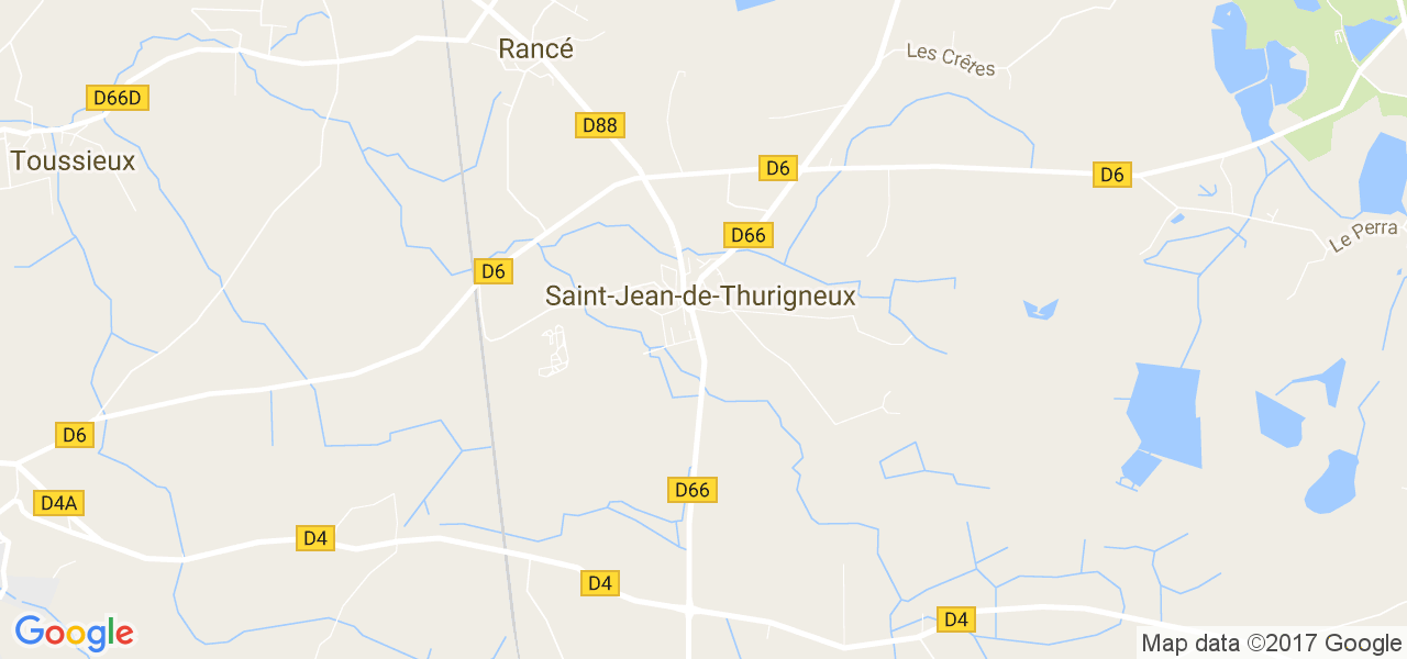 map de la ville de Saint-Jean-de-Thurigneux