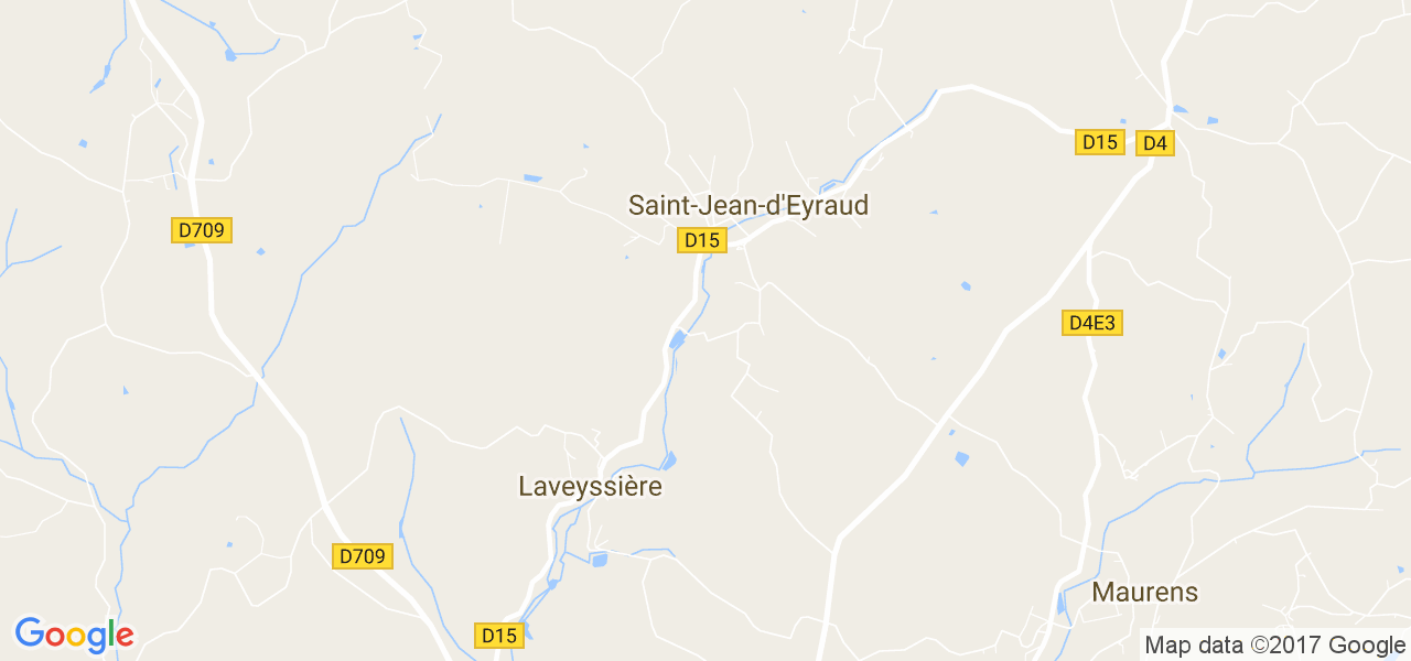 map de la ville de Saint-Jean-d'Eyraud