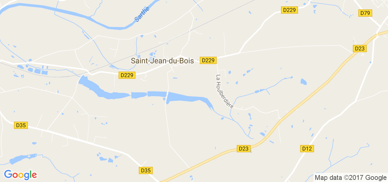 map de la ville de Saint-Jean-du-Bois