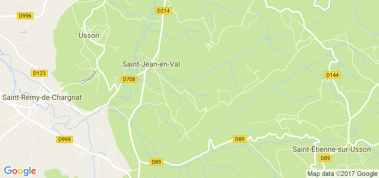 map de la ville de Saint-Jean-en-Val