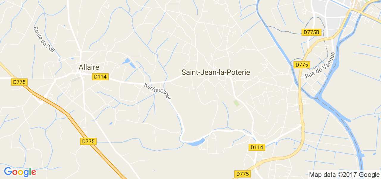 map de la ville de Saint-Jean-la-Poterie