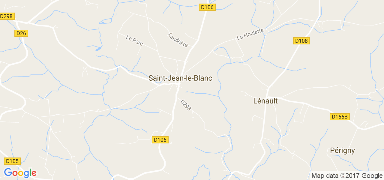 map de la ville de Saint-Jean-le-Blanc