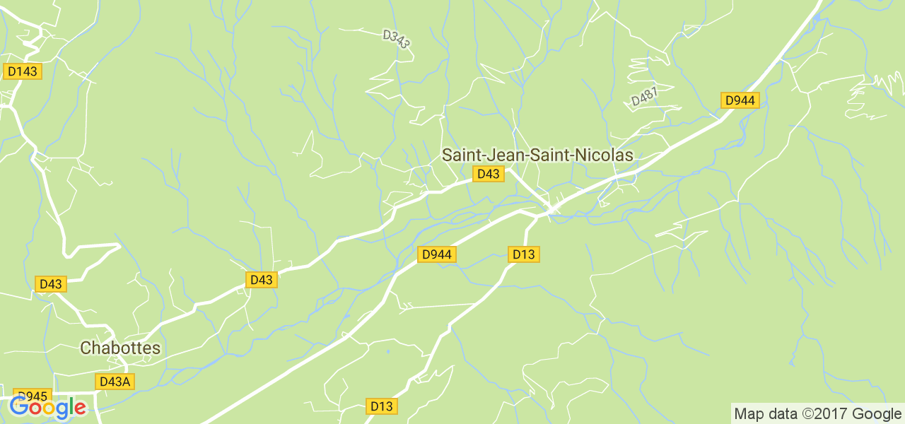 map de la ville de Saint-Jean-Saint-Nicolas