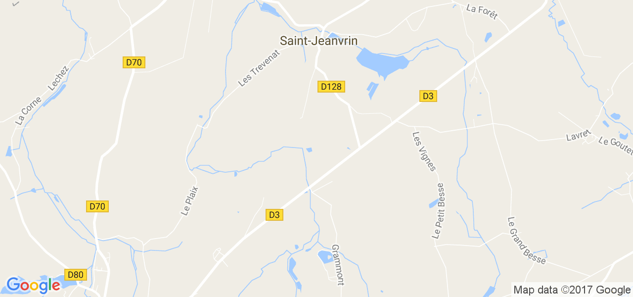 map de la ville de Saint-Jeanvrin