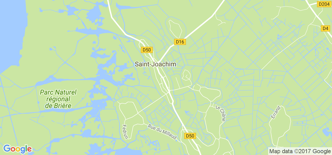 map de la ville de Saint-Joachim