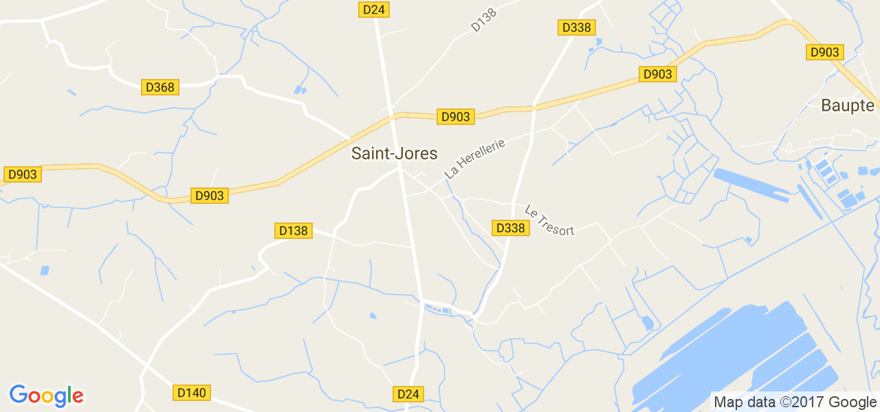 map de la ville de Saint-Jores