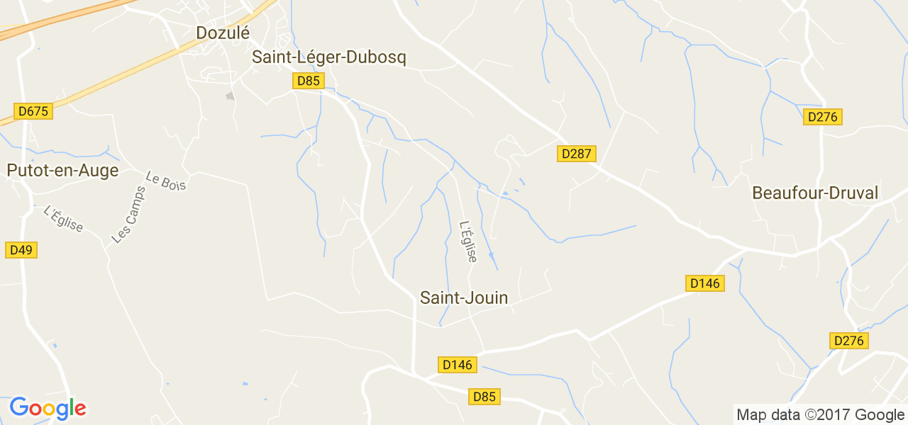 map de la ville de Saint-Jouin