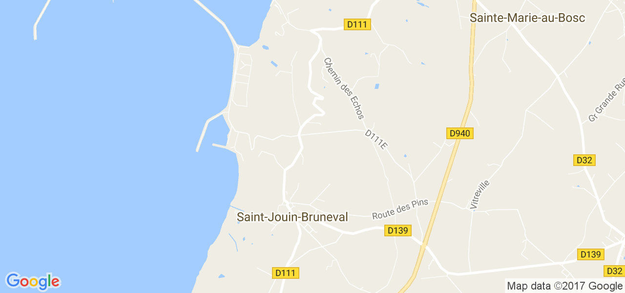 map de la ville de Saint-Jouin-Bruneval