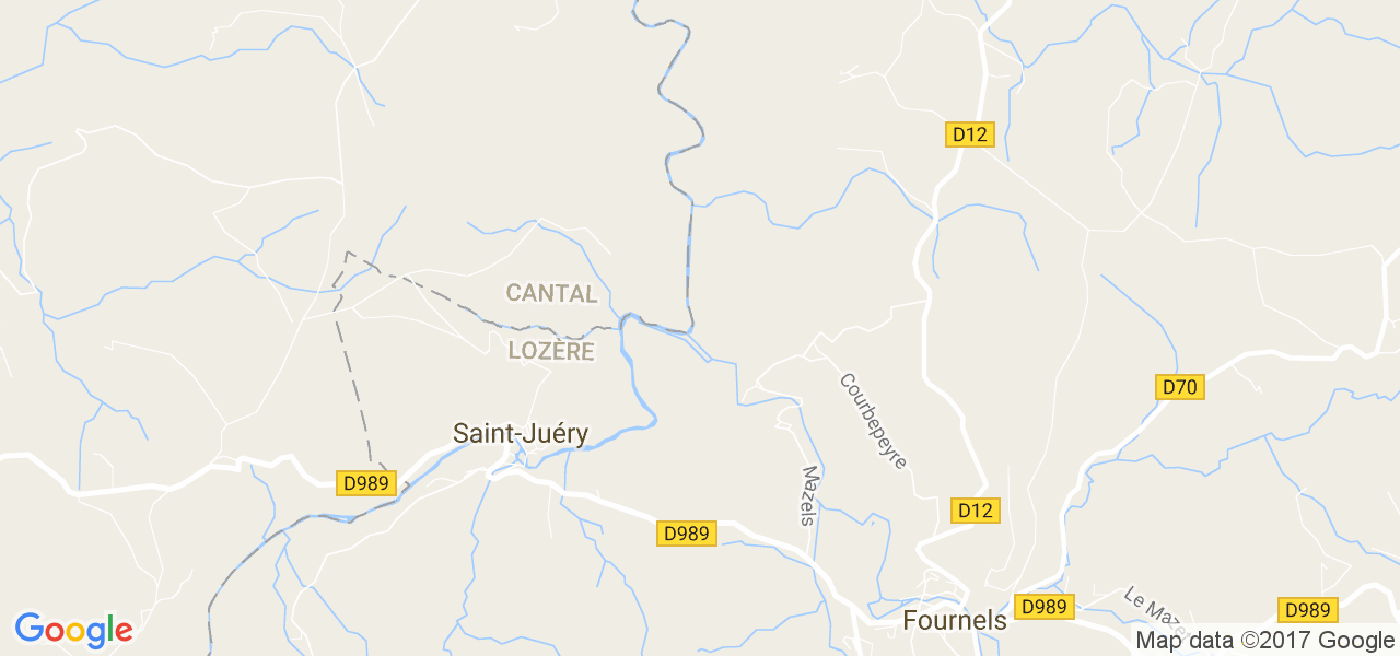 map de la ville de Saint-Juéry