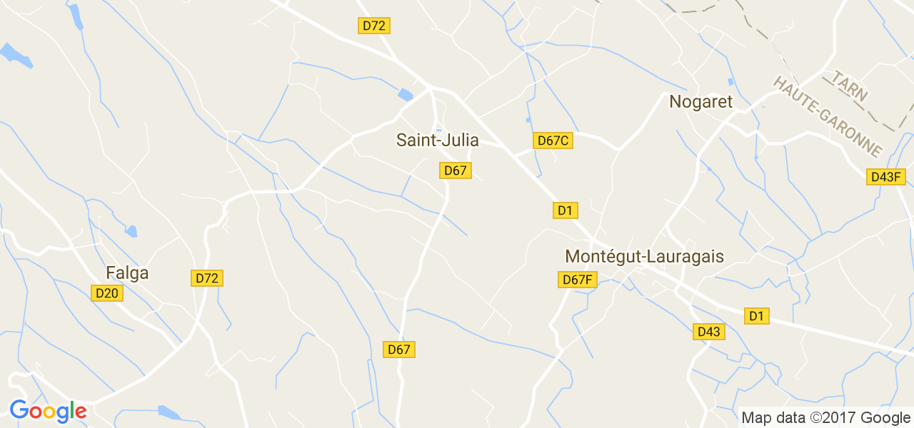 map de la ville de Saint-Julia