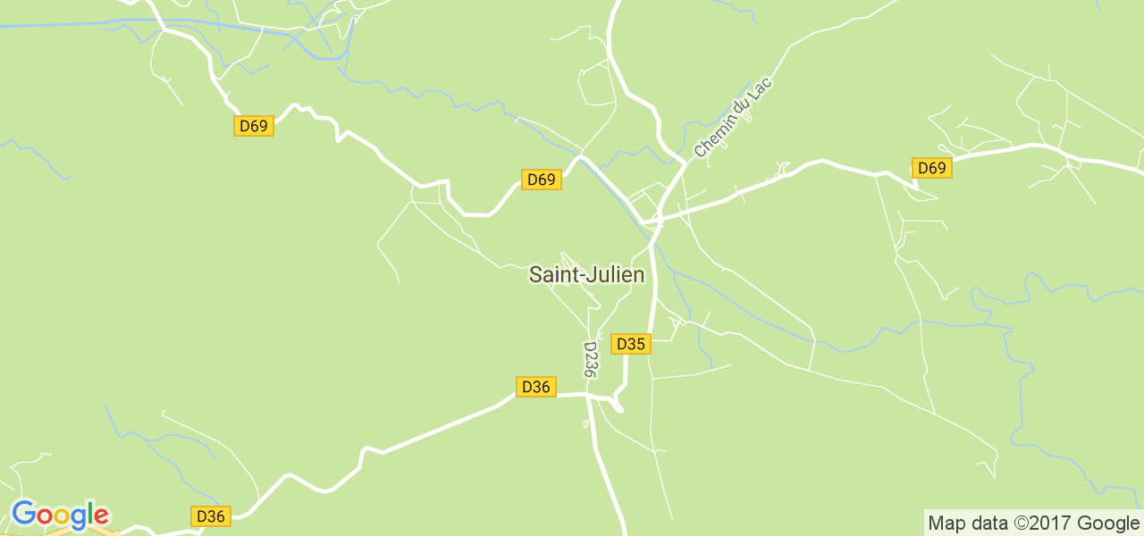 map de la ville de Saint-Julien