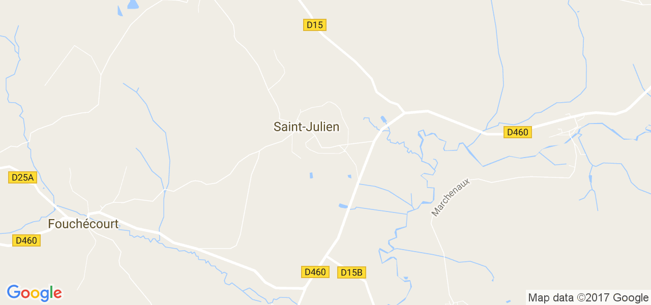 map de la ville de Saint-Julien