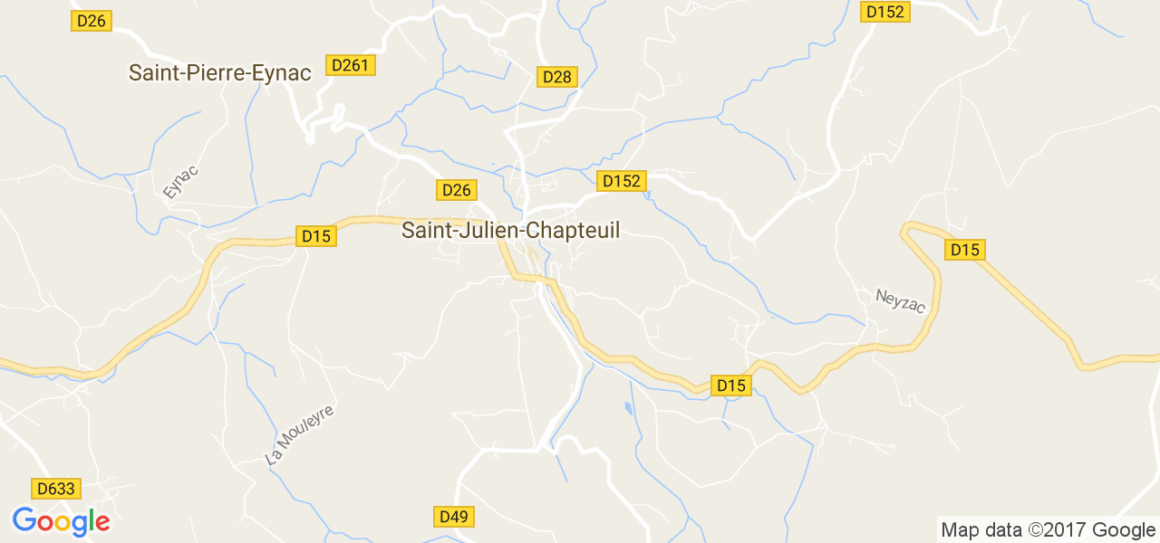 map de la ville de Saint-Julien-Chapteuil