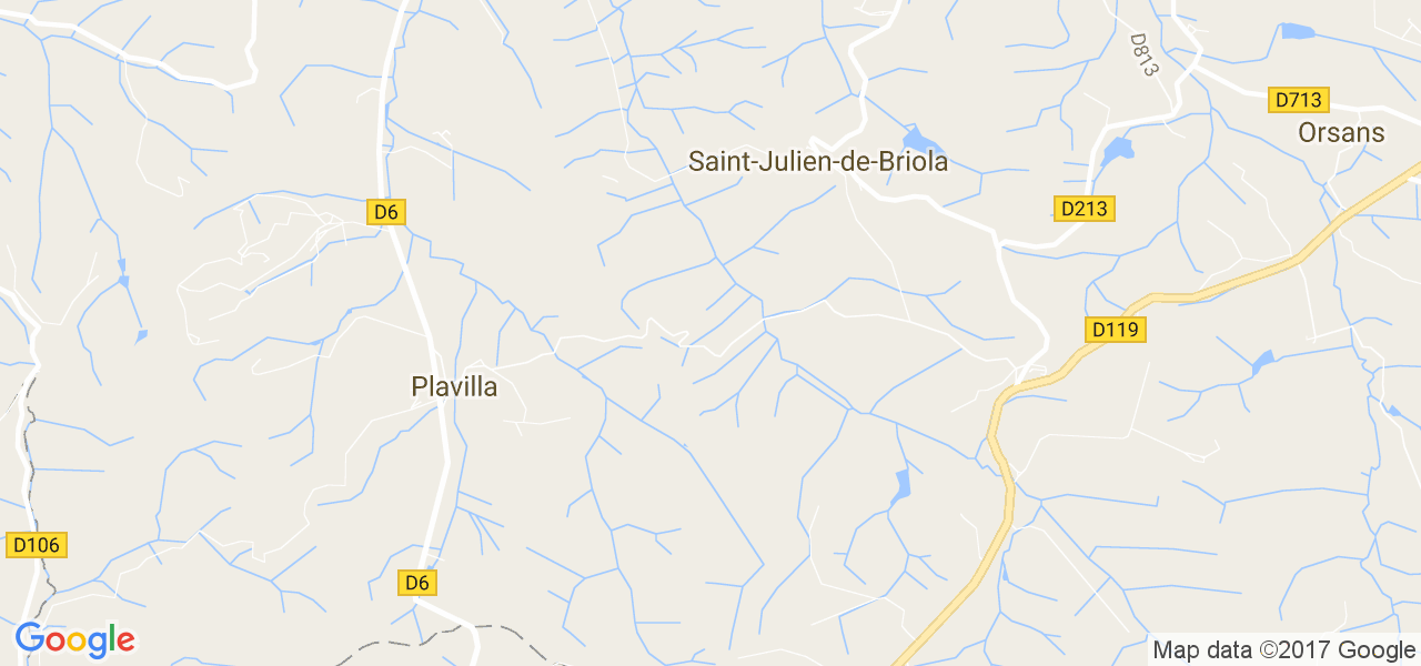 map de la ville de Saint-Julien-de-Briola