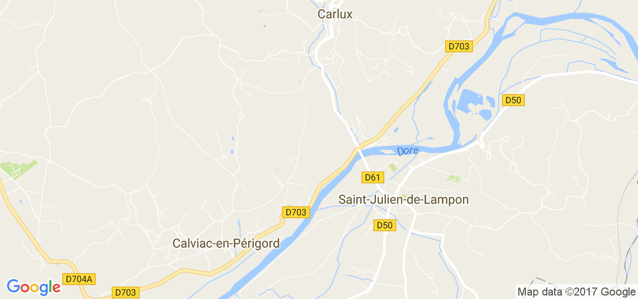 map de la ville de Saint-Julien-de-Lampon