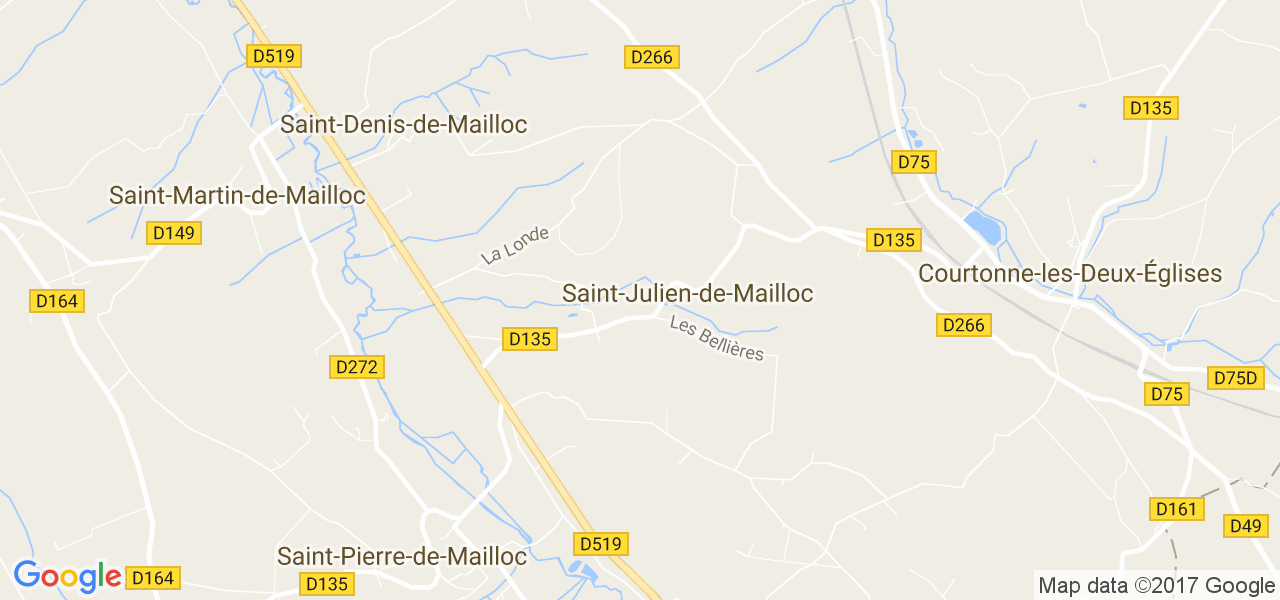 map de la ville de Saint-Julien-de-Mailloc