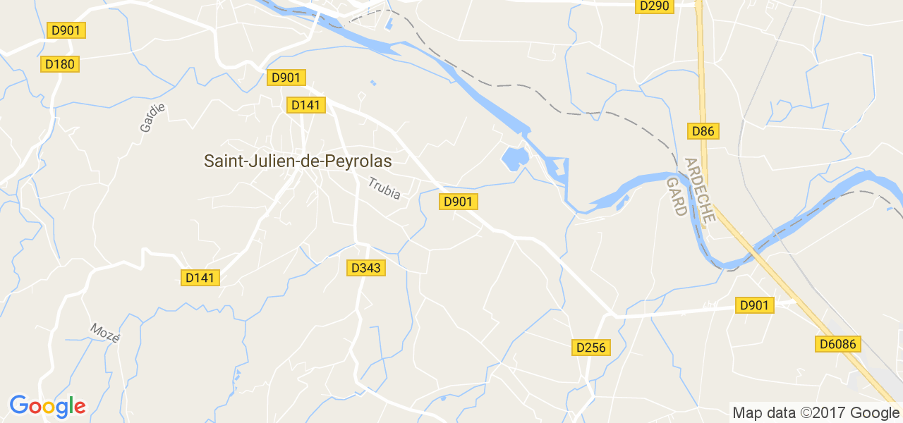 map de la ville de Saint-Julien-de-Peyrolas