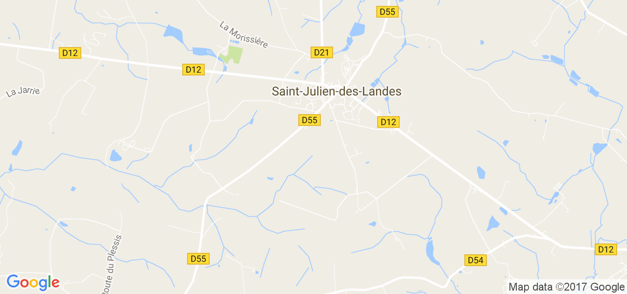 map de la ville de Saint-Julien-des-Landes