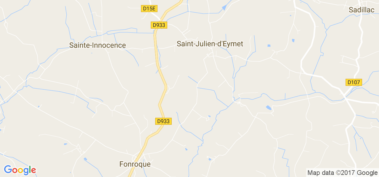 map de la ville de Saint-Julien-d'Eymet