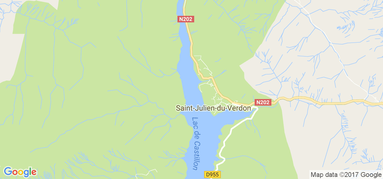 map de la ville de Saint-Julien-du-Verdon