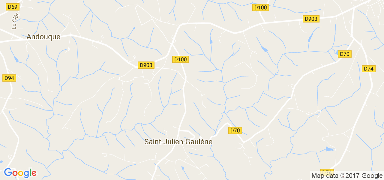 map de la ville de Saint-Julien-Gaulène