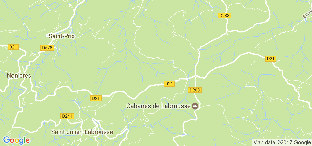 map de la ville de Saint-Julien-Labrousse