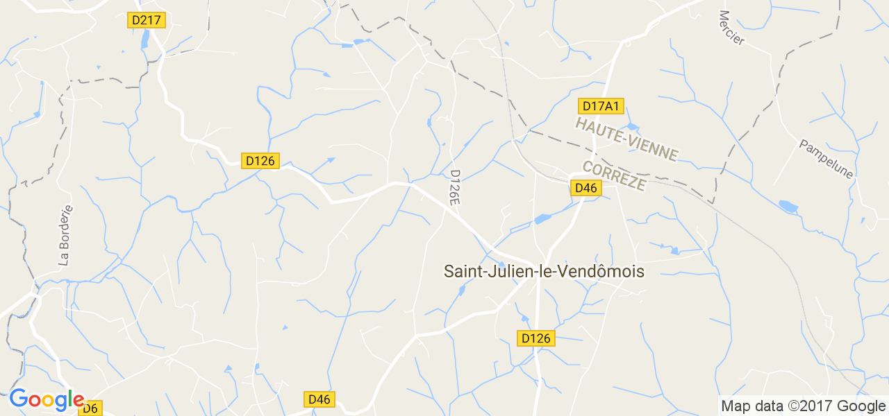 map de la ville de Saint-Julien-le-Vendômois