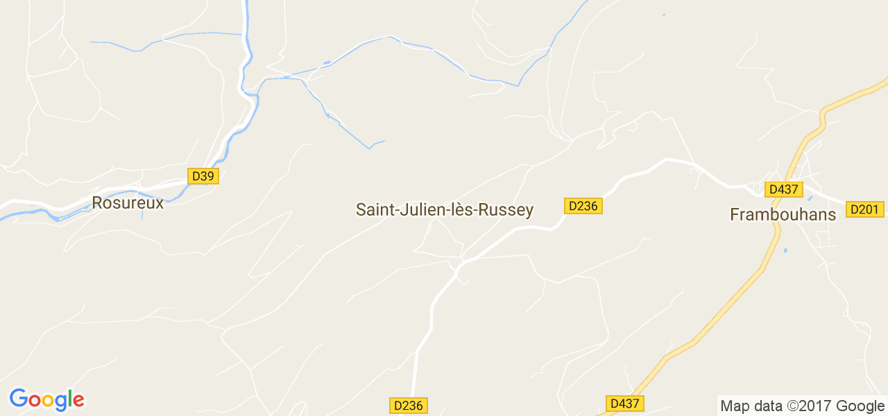 map de la ville de Saint-Julien-lès-Russey