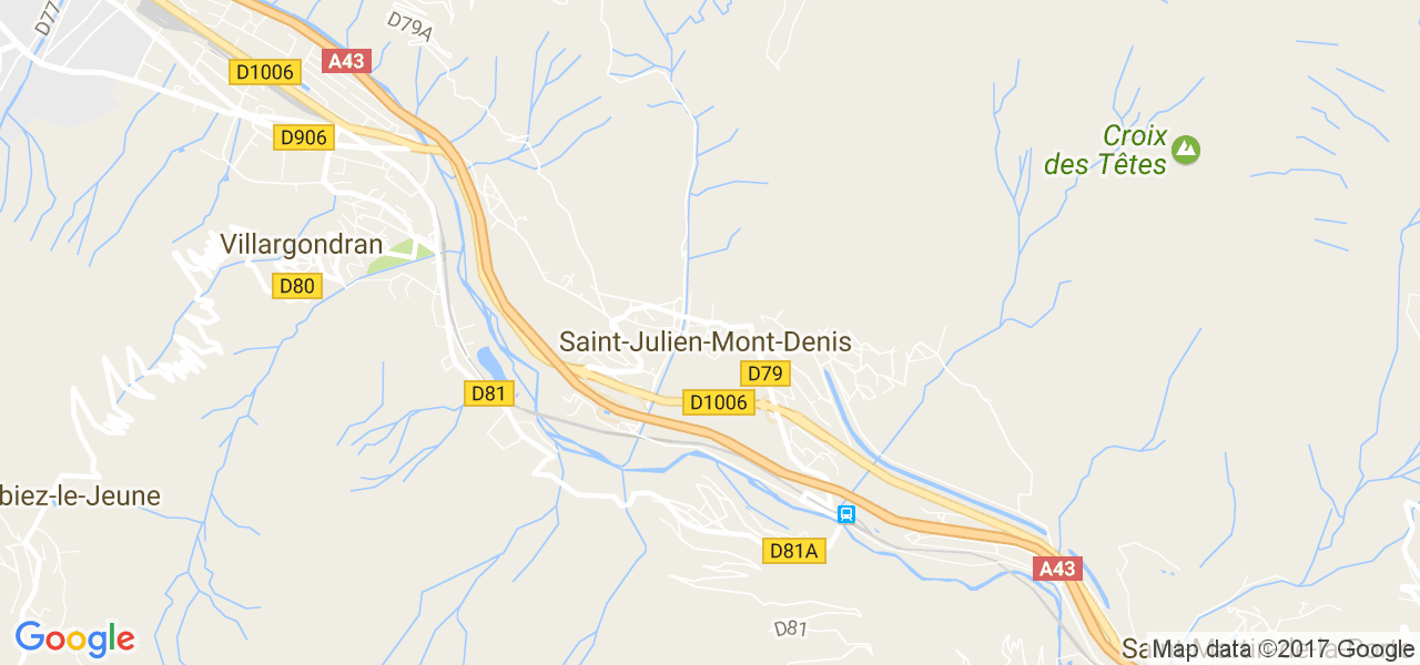 map de la ville de Saint-Julien-Mont-Denis