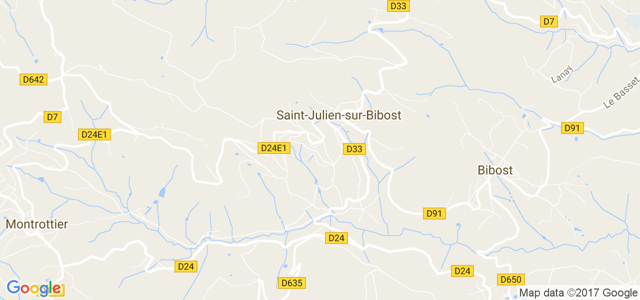 map de la ville de Saint-Julien-sur-Bibost