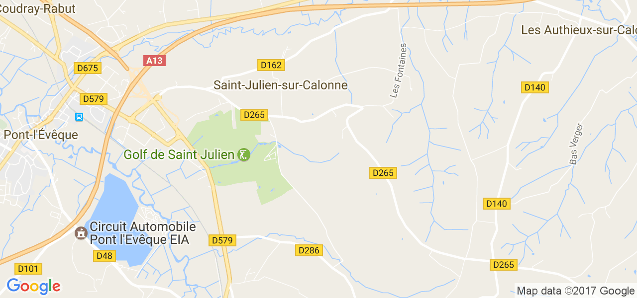 map de la ville de Saint-Julien-sur-Calonne