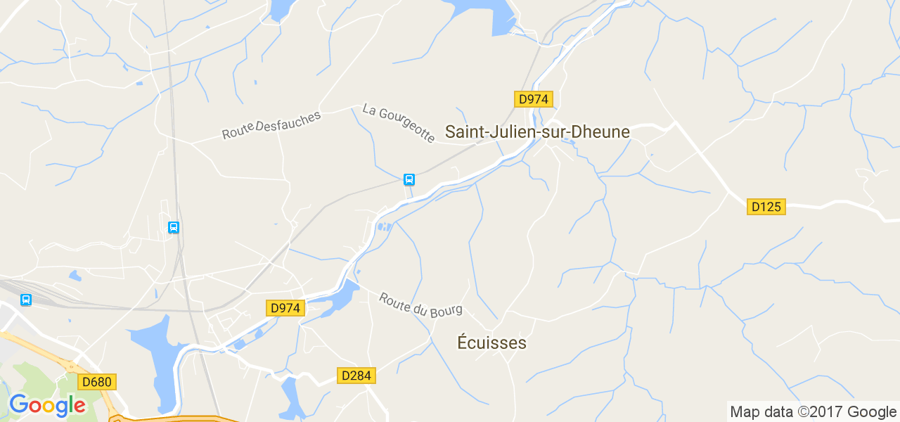 map de la ville de Saint-Julien-sur-Dheune