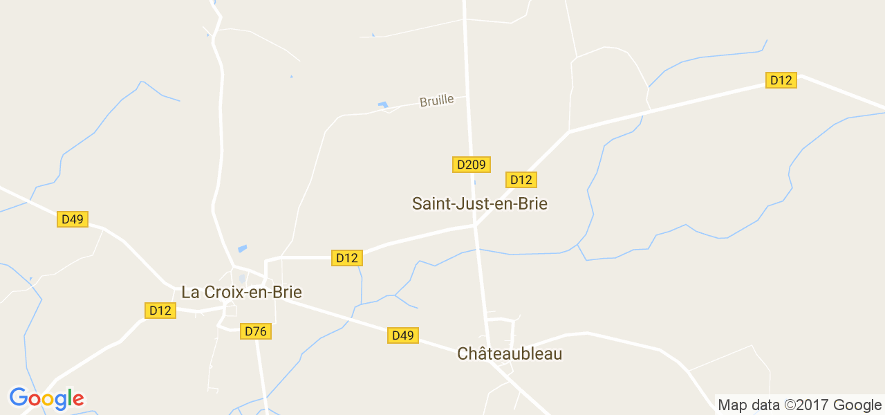 map de la ville de Saint-Just-en-Brie