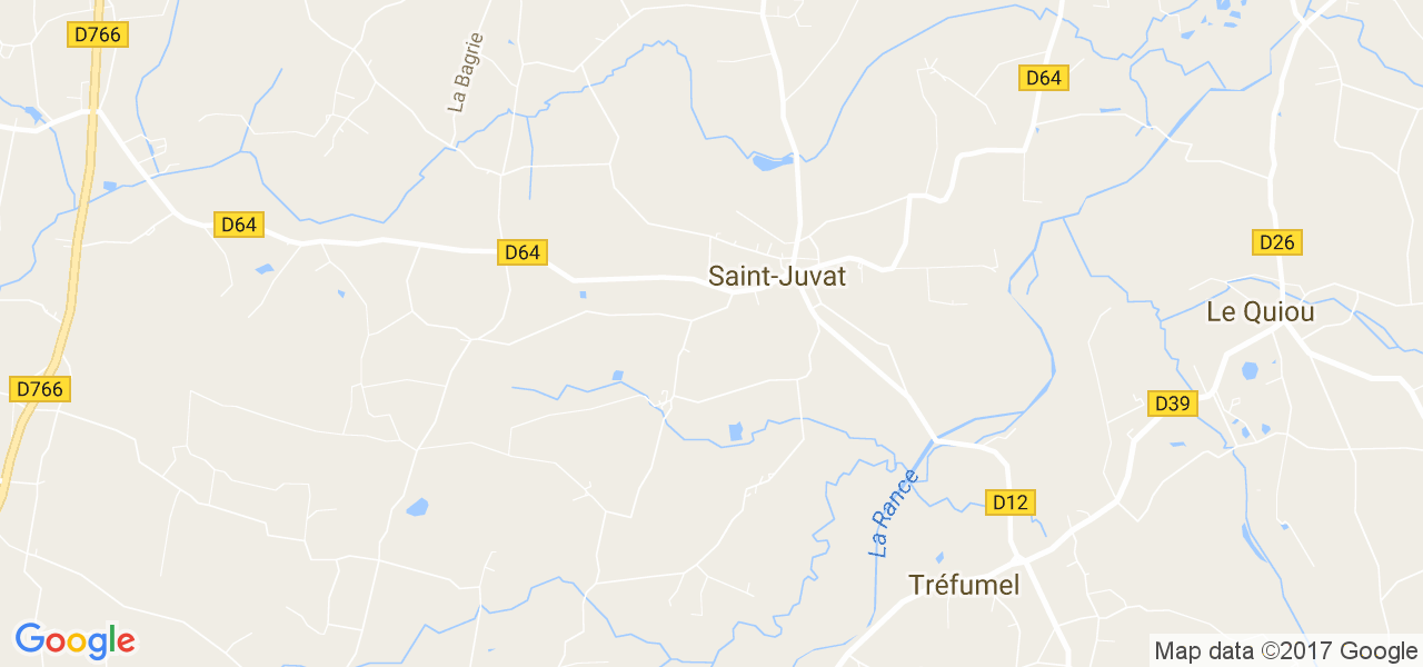 map de la ville de Saint-Juvat