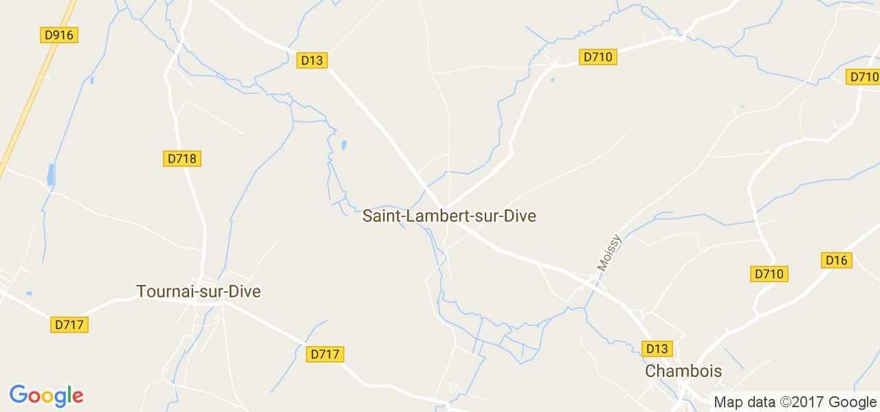 map de la ville de Saint-Lambert-sur-Dive